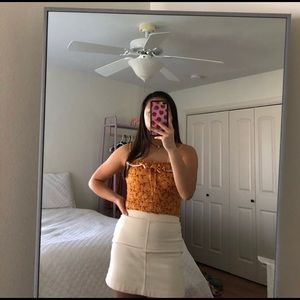 F21 cropped floral top